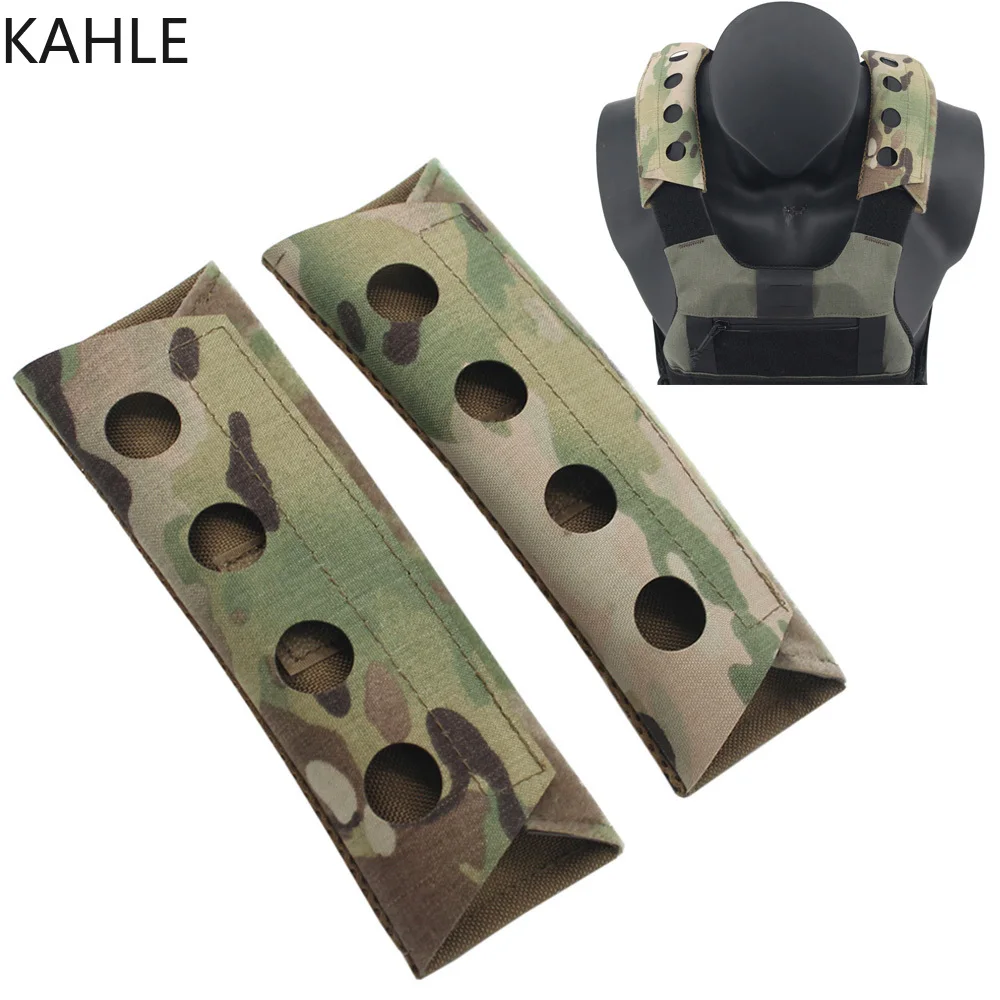 Camo Face Paint - 1 ペアレーザー切断タクティカルベスト複合ショルダーパッドエアガン FCSK FCPC LV119 ベストプレートキャリアショルダーパッド
