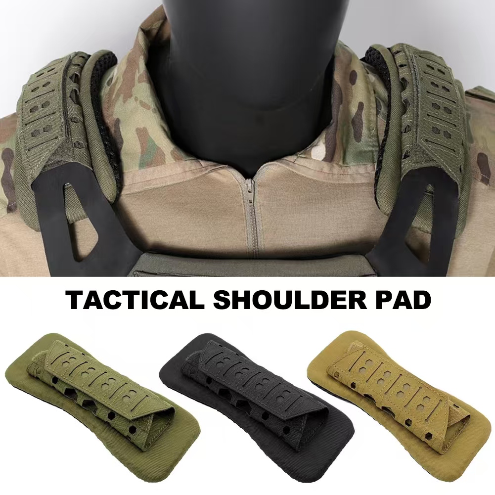 Camo Face Paint - 2 個の戦術的なショルダーパッド通気性のある戦術的なスリングクッション性ノンスリップショルダー屋外キャンプハイキングバックパッキングアクセサリー