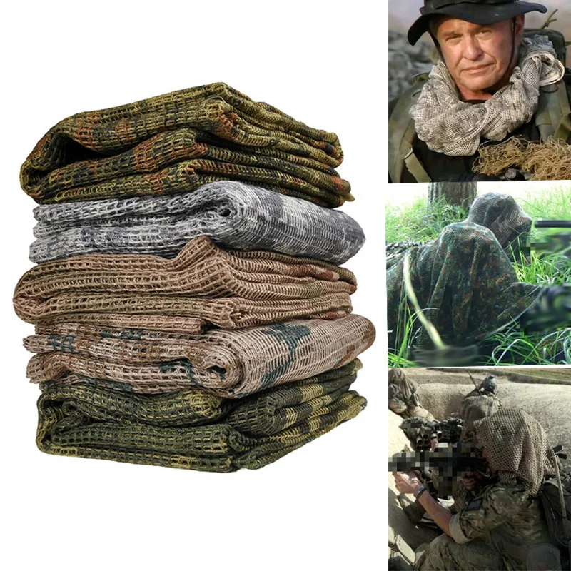 Camo Face Paint - タクティカルメッシュスカーフ,通気性スナイパーフェイススカーフ,カモフラージュマスク,エアソフト,ハンティング,サイクリング,ハイキング,アウトドア