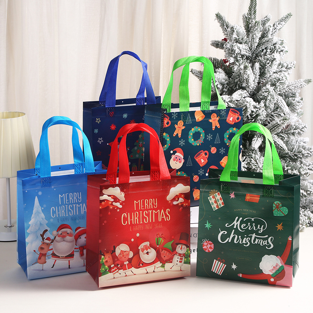 Elk Bugle Call - メリークリスマスギフトバッグ、santa、snowman、elkベル、xmasのハンドバッグ、ホリデーパーティー用品、キャンディー包装バッグ、新年、2024