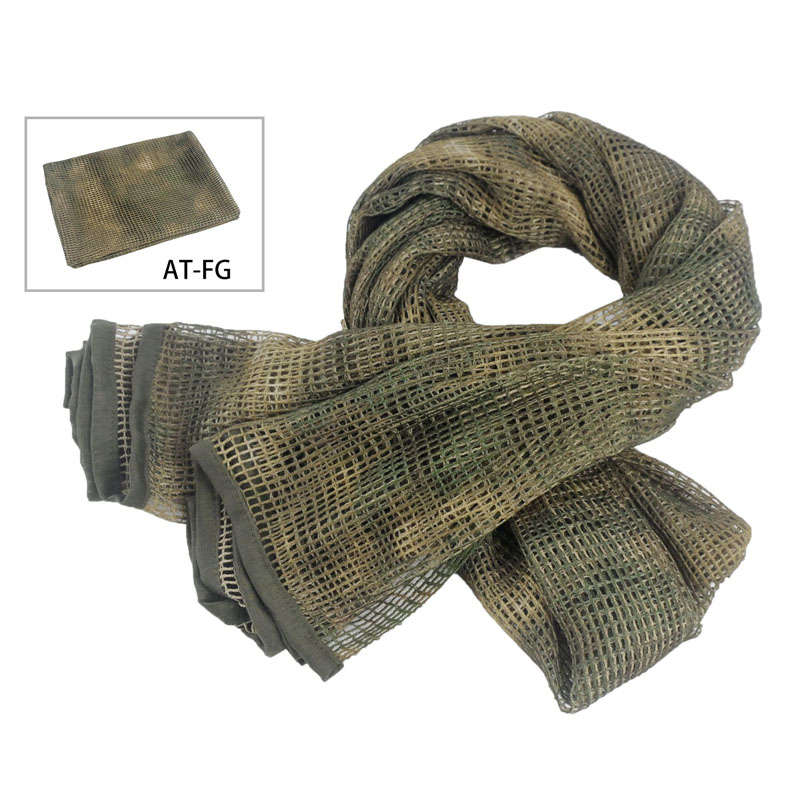 Camo Face Paint - 迷彩柄のメッシュスカーフ、スナイパー用ベール、迷彩柄のメッシュフェイススカーフ、ヘッドウェア。アウトドア、キャンプ、ハイキング、狩猟、射撃に適しています。