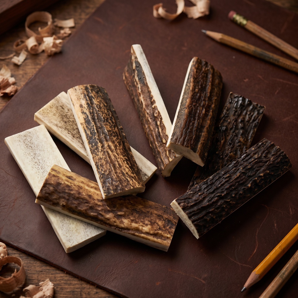 Elk Bugle Call - 1 ペア高品質天然エルクホーンスタッグホーン製造ナイフハンドル 102X30X12MM DIY ハンドル推奨材料