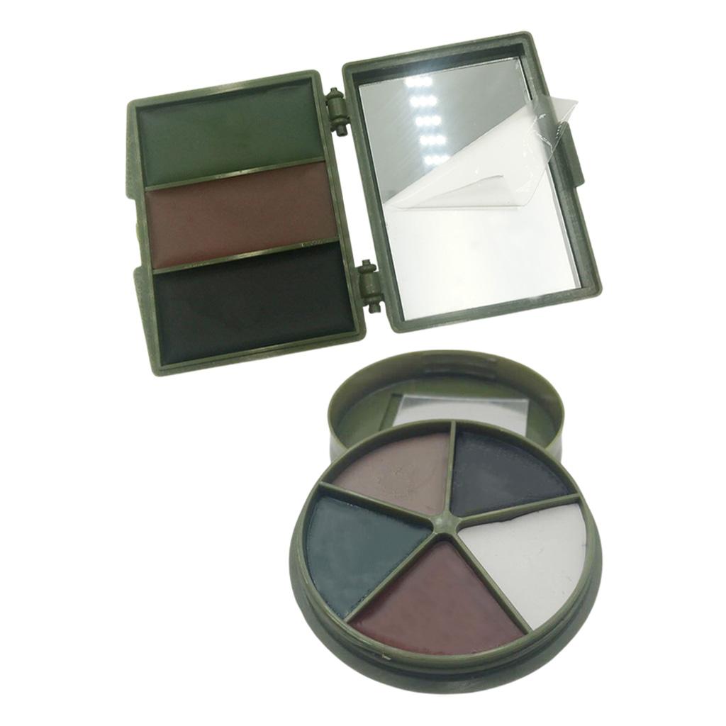 コンパクトなカモフラージュ柄フェイスペイントパレット（ミラー - Camo Face Paint のレビューと価格