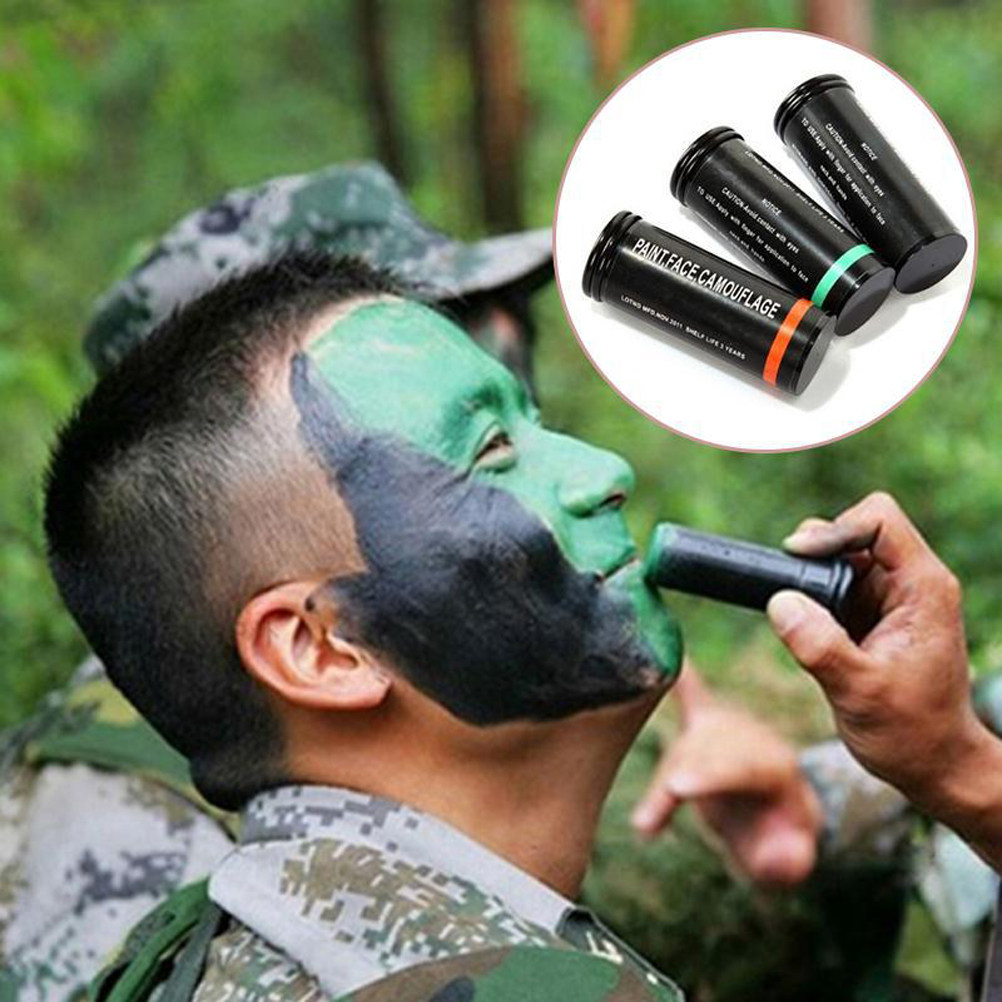 3本セットの迷彩柄フェイスペイントスティック。無臭で肌に優し - Camo Face Paint のレビューと価格