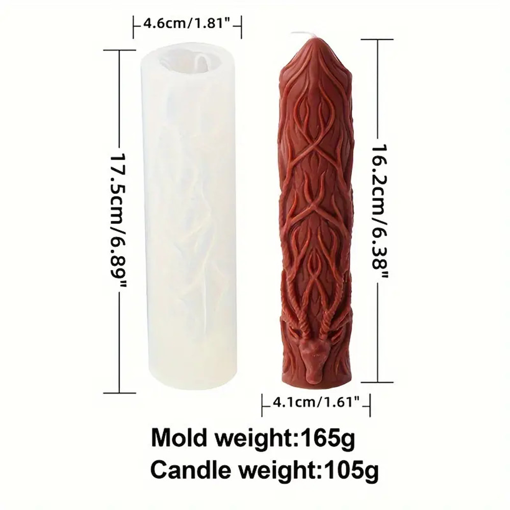 3Dトナカイの角柱キャンドルシリコンモールド、DIYエルクホ - Elk Bugle Call のレビューと価格