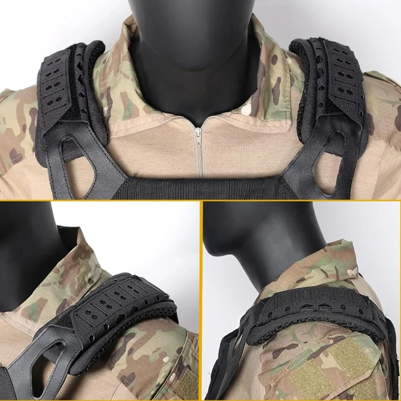 2 個の戦術的なショルダーパッド通気性のある戦術的なスリング - Camo Face Paint のレビューと価格