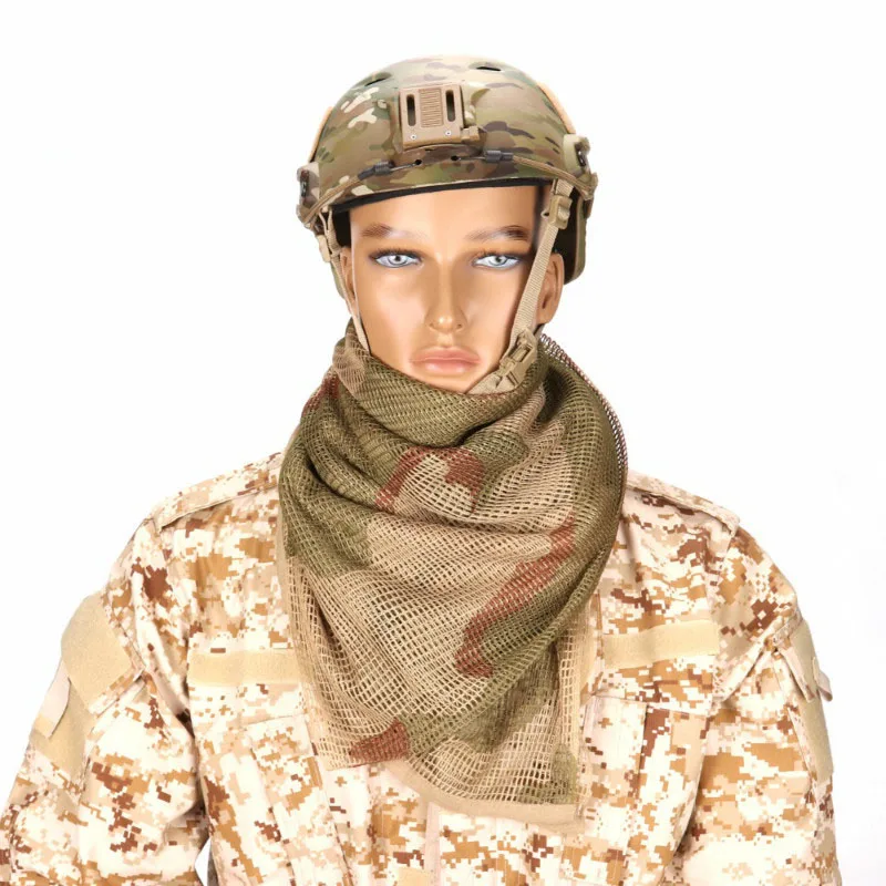 タクティカルメッシュスカーフ,通気性スナイパーフェイススカー - Camo Face Paint のレビューと価格