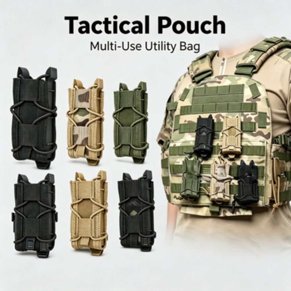 戦術マガジンポーチ 9MM ピストルマグバッグ MOLLE  - Outdoor Hunting Gear Storage のレビューと価格