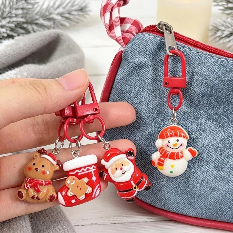 クリスマスレジン製カートゥーンキーホルダー かわいいサンタ、 - Elk Bugle Call のレビューと価格