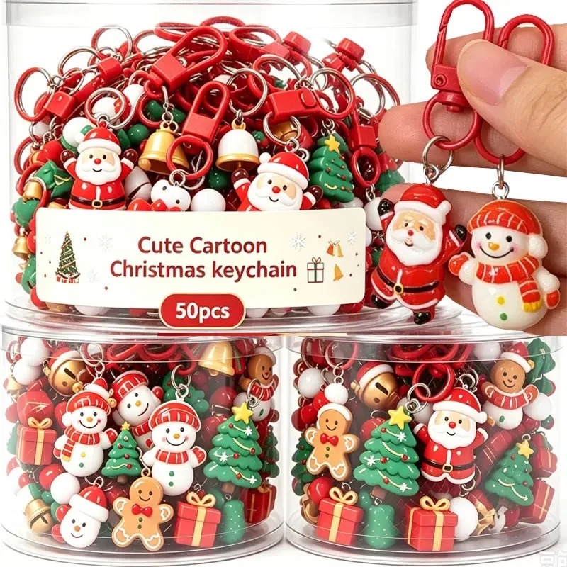 クリスマスレジン製カートゥーンキーホルダー かわいいサンタ、 - Elk Bugle Call のレビューと価格
