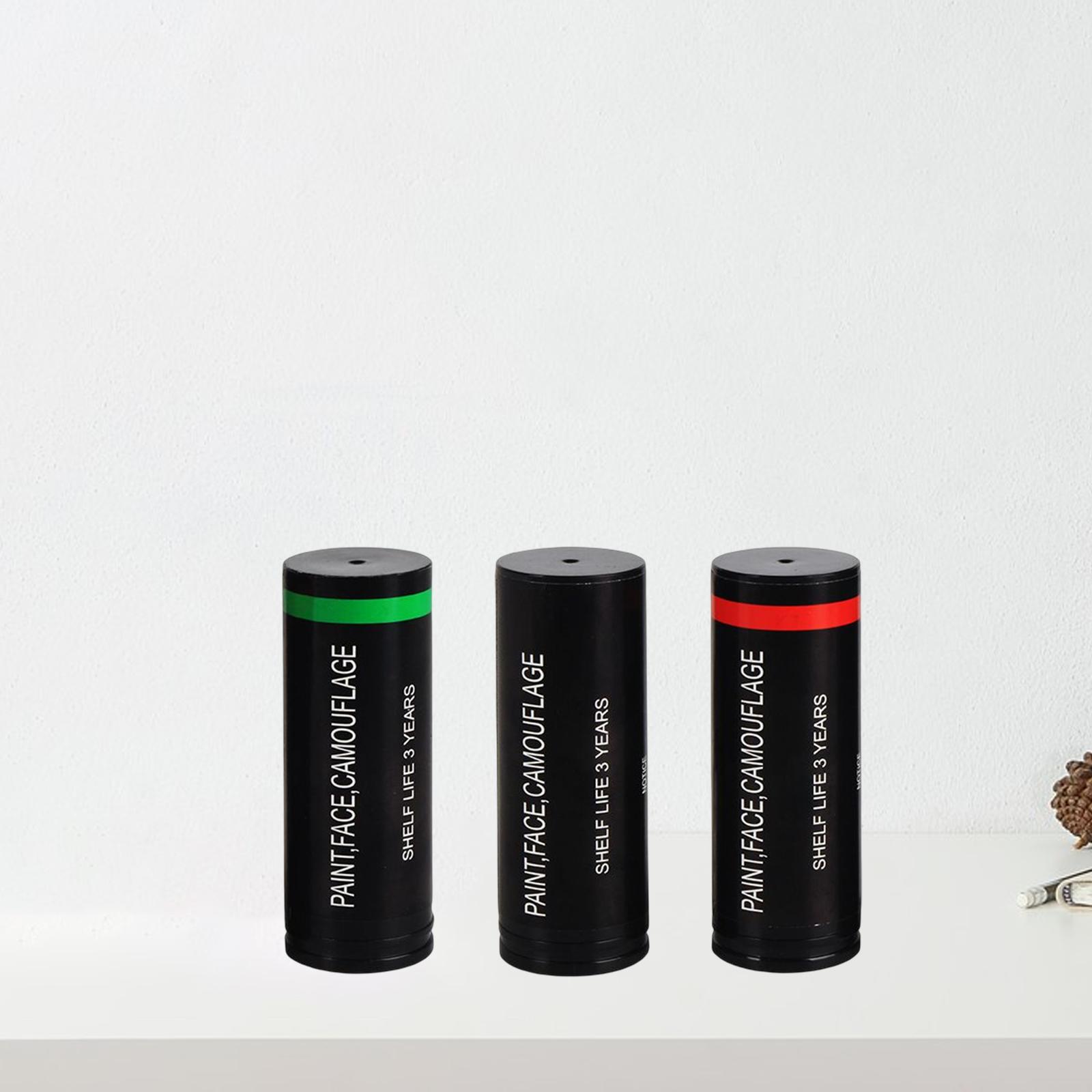 3x レッドブラックカモフラージュフェイス、ボディペイントフ - Camo Face Paint のレビューと価格