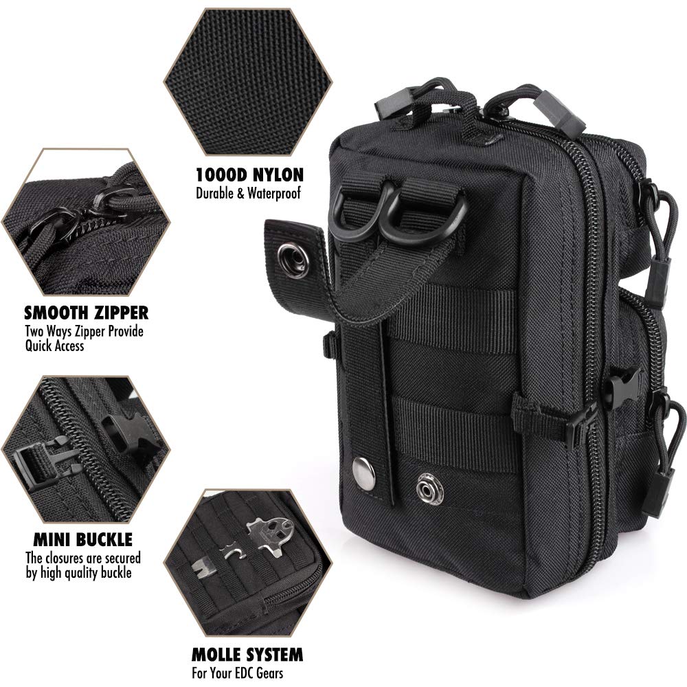ミニモールユーティリティポーチ、EDC小型ツールポーチ、アウ - Outdoor Hunting Gear Storage のレビューと価格