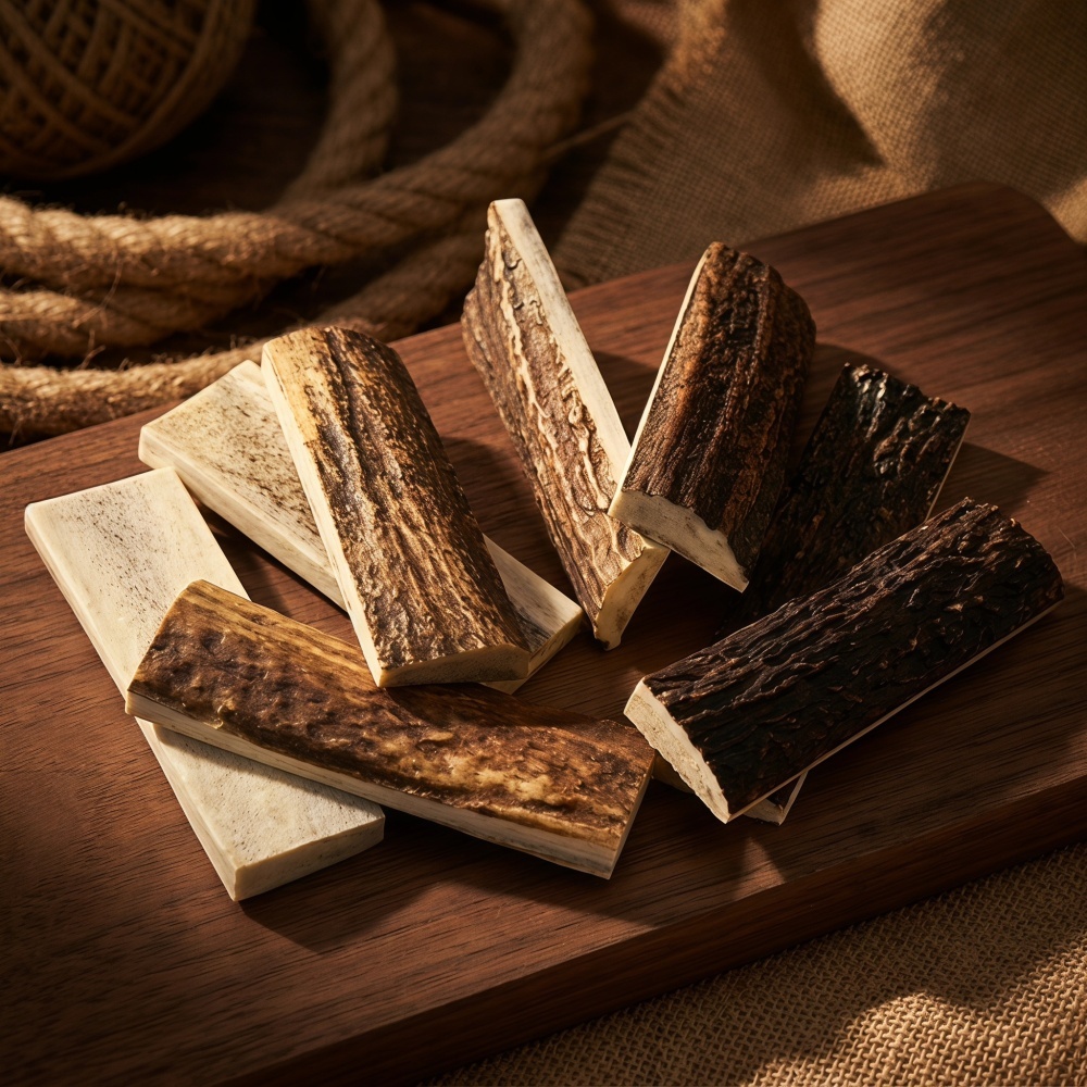 1 ペア高品質天然エルクホーンスタッグホーン製造ナイフハンド - Elk Bugle Call のレビューと価格