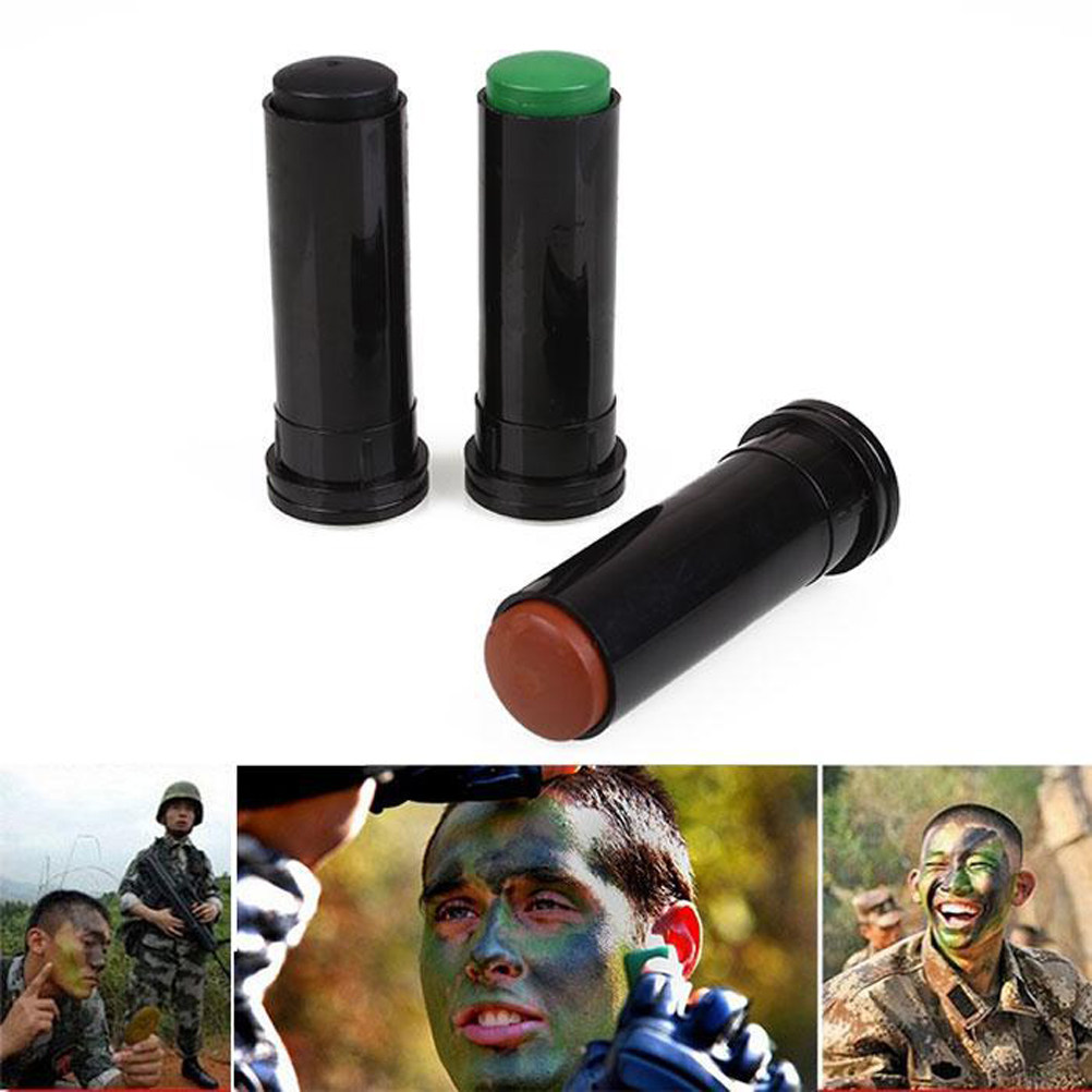 3本セットの迷彩ペイントスティック。高品質で肌に優しく、無臭 - Camo Face Paint のレビューと価格