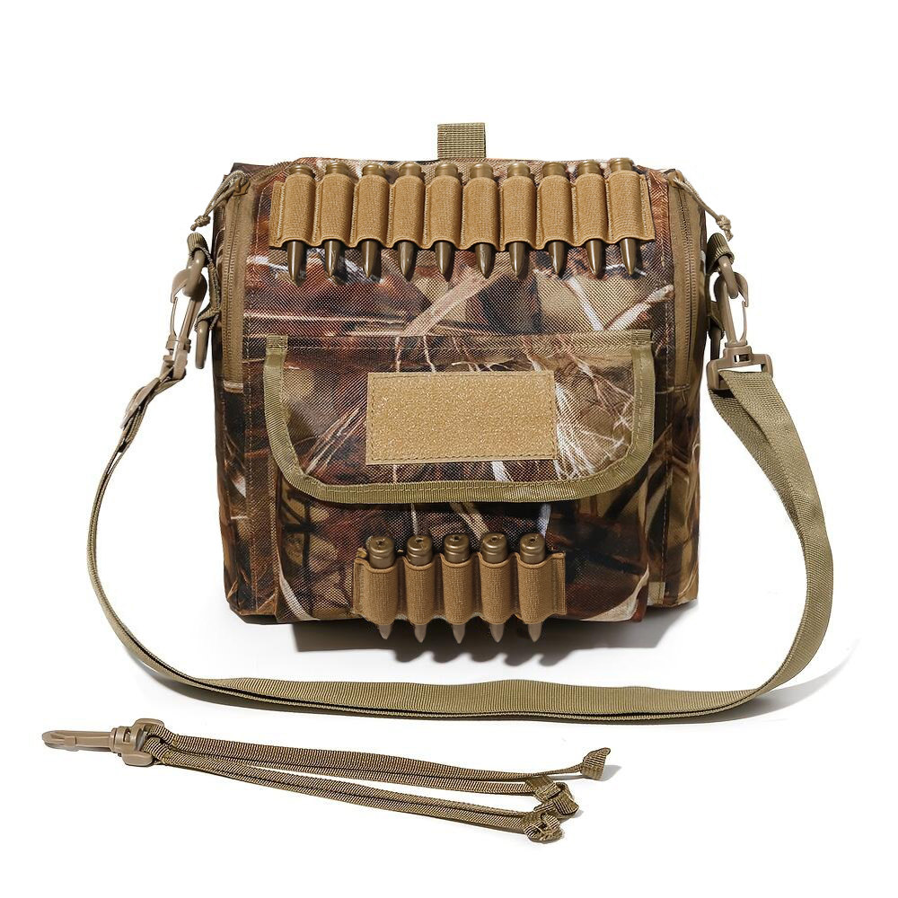 大容量の迷彩柄タクティカル・スリングバッグ、MOLLE対応の - Outdoor Hunting Gear Storage のレビューと価格